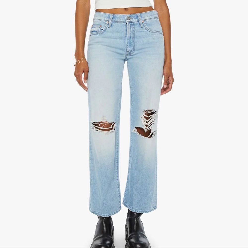 Mother Jeans The Mid Rise Rambler Zip Flood Women’s size 25